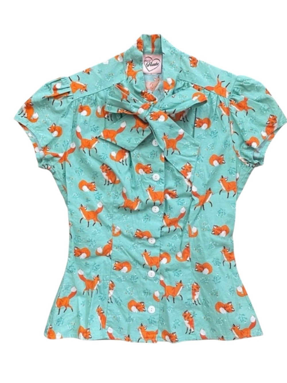 HEART OF HAUTE retro style top, size S